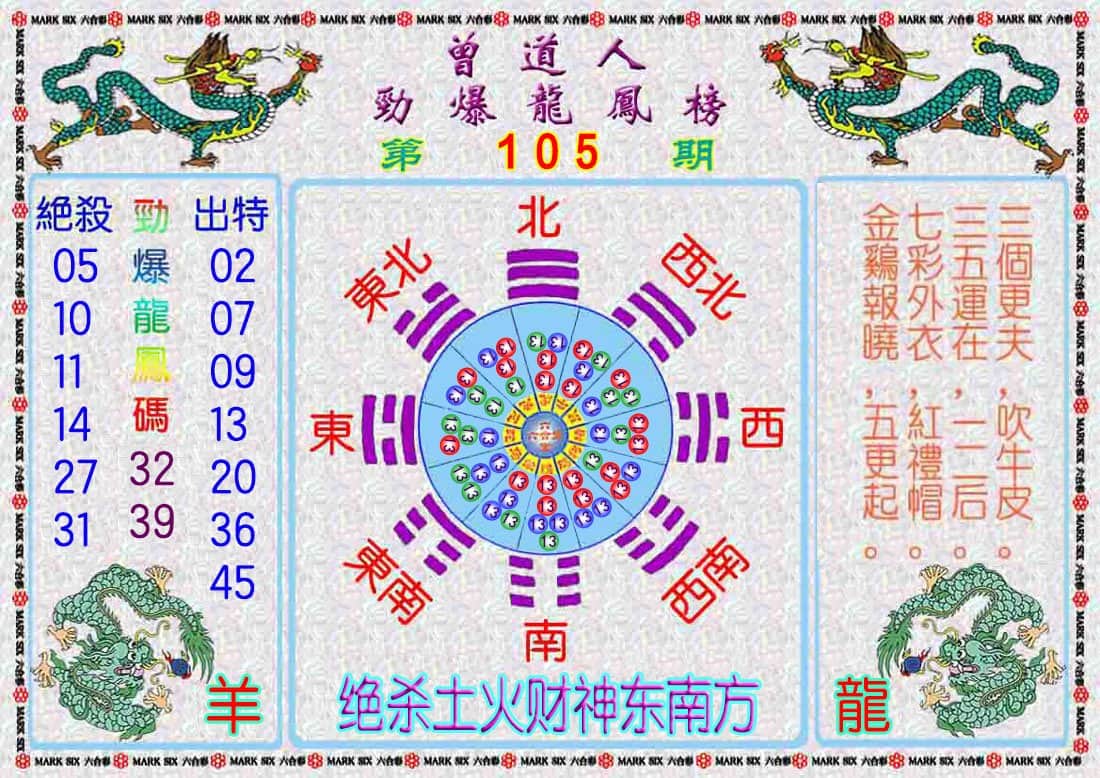 六合彩心水图库9|曾道人劲爆龙凤榜 六合彩心水图库9|曾道人劲爆龙凤榜