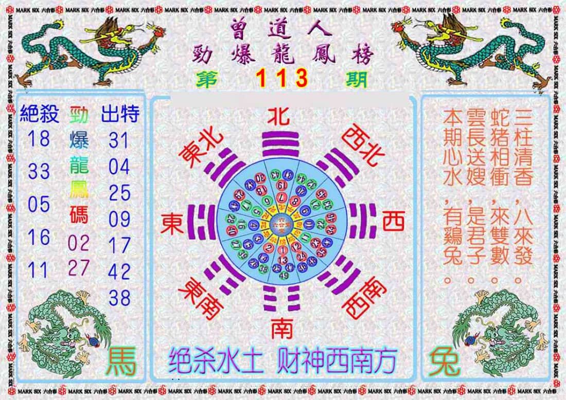 六合彩心水图库9|曾道人劲爆龙凤榜 六合彩心水图库9|曾道人劲爆龙凤榜