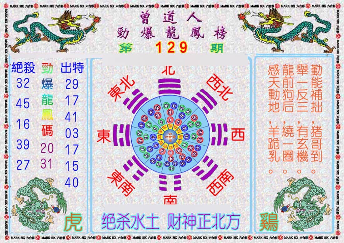 六合彩心水图库9|曾道人劲爆龙凤榜 六合彩心水图库9|曾道人劲爆龙凤榜