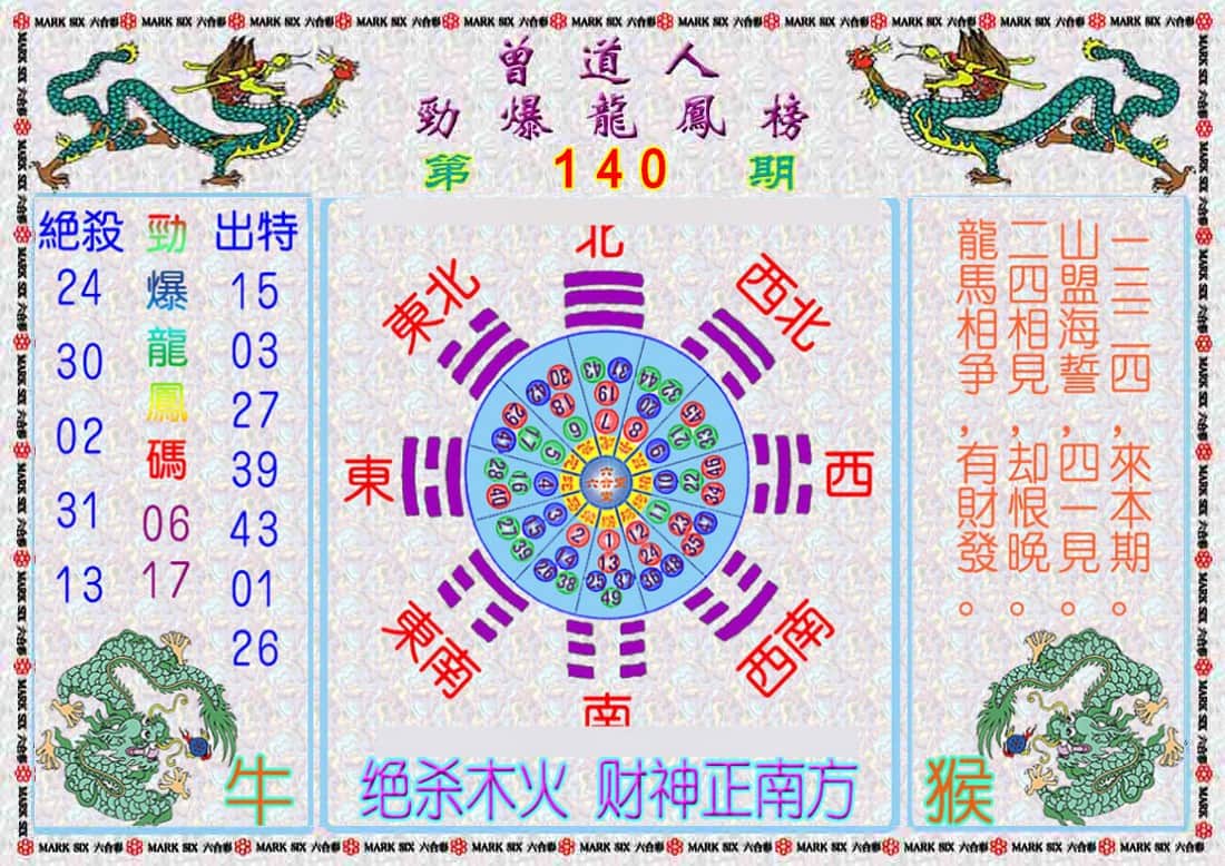 六合彩心水图库9|曾道人劲爆龙凤榜 六合彩心水图库9|曾道人劲爆龙凤榜