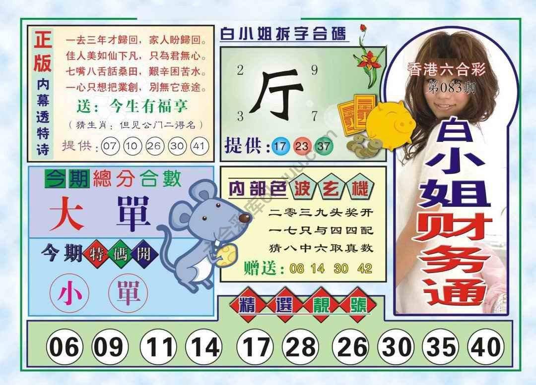 六合彩心水图库15|白小姐财务通 六合彩心水图库15|白小姐财务通