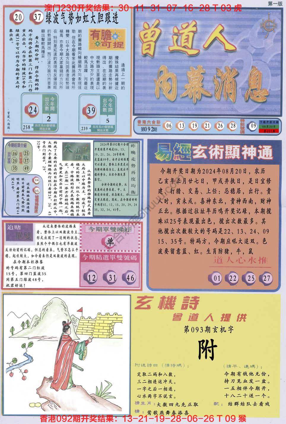 六合彩心水图库6|曾道人内幕消息 六合彩心水图库6|曾道人内幕消息