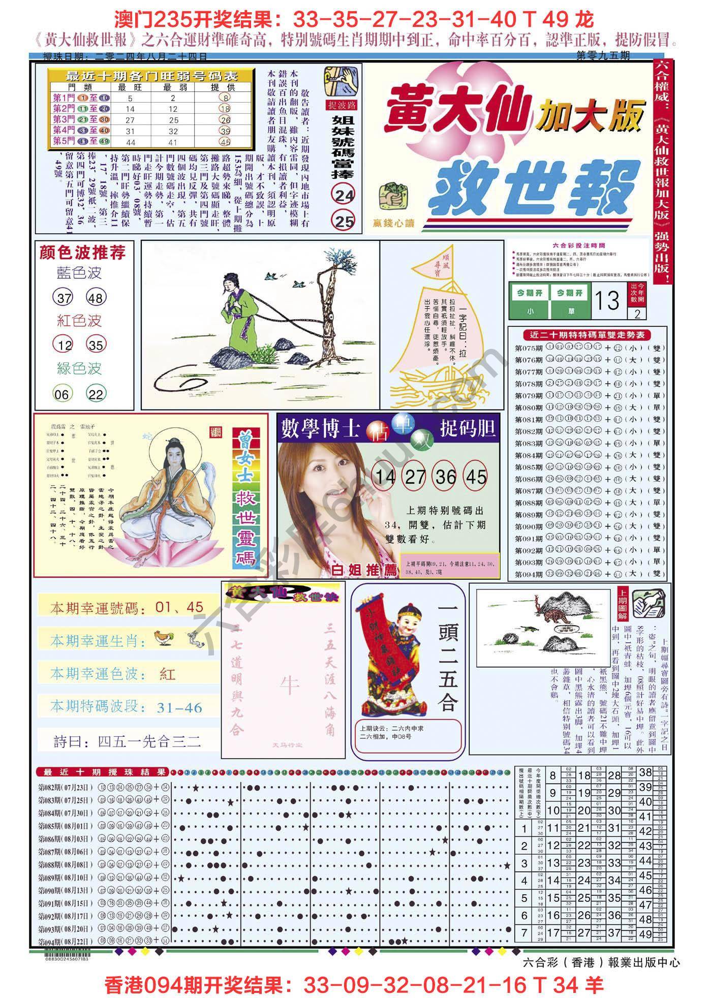 六合彩心水图库4|黄大仙救世报(加大版) 六合彩心水图库4|黄大仙救世报(加大版)