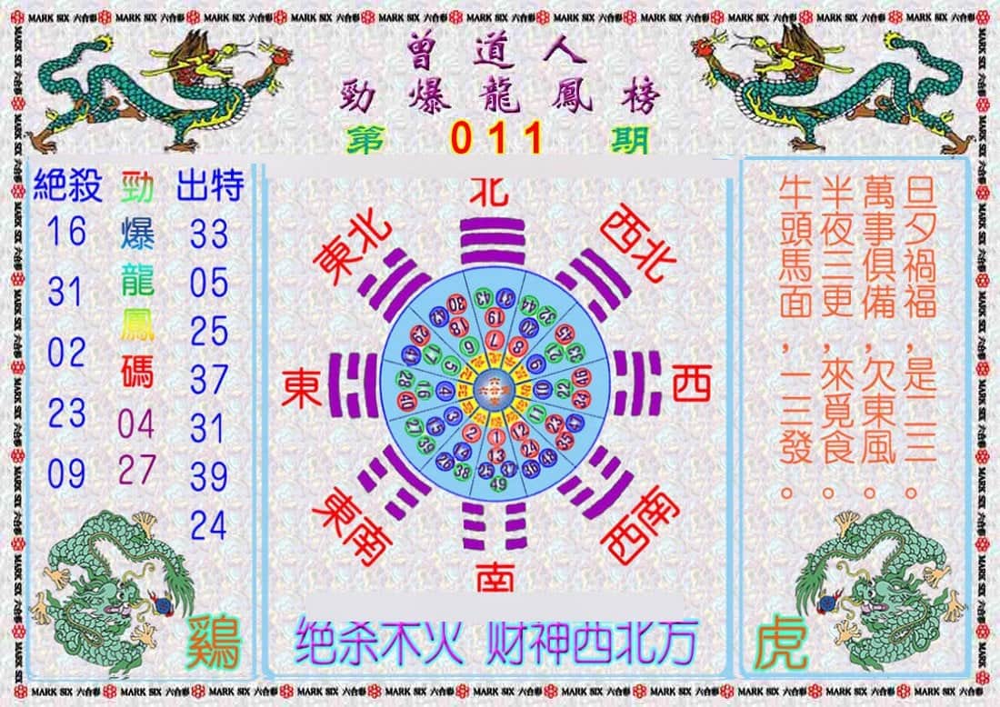 六合彩心水图库9|曾道人劲爆龙凤榜 六合彩心水图库9|曾道人劲爆龙凤榜