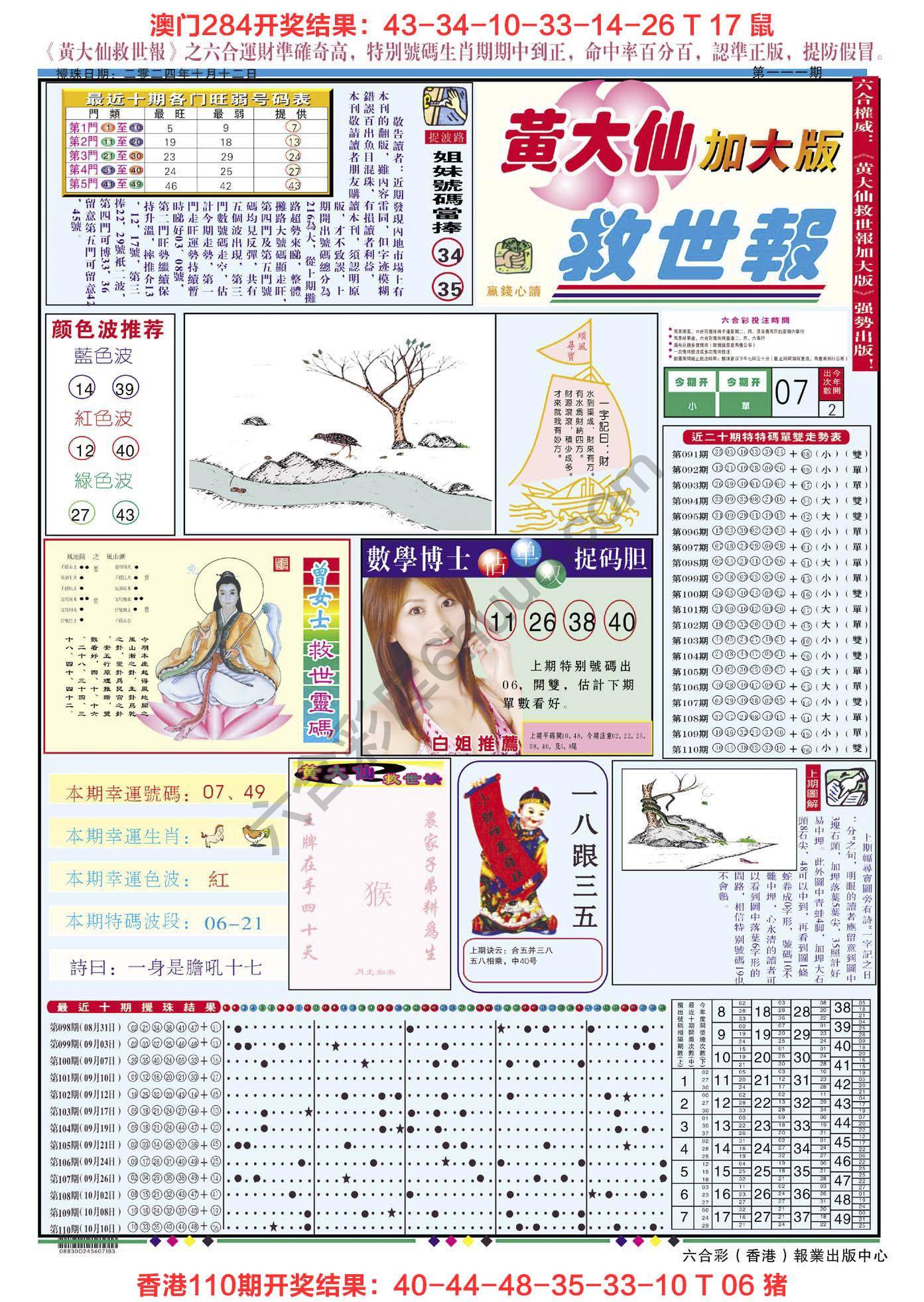 六合彩心水图库2|黄大仙救世报(加大版) 六合彩心水图库2|黄大仙救世报(加大版)