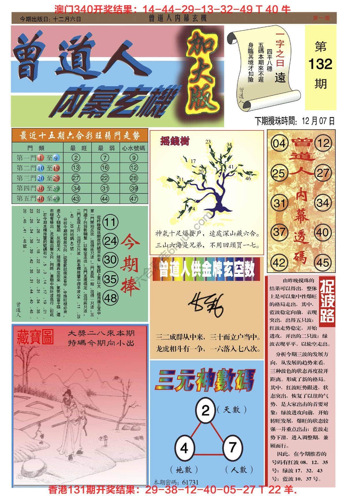 六合彩心水图库4|曾道人内幕玄机(加大版) 六合彩心水图库4|曾道人内幕玄机(加大版)