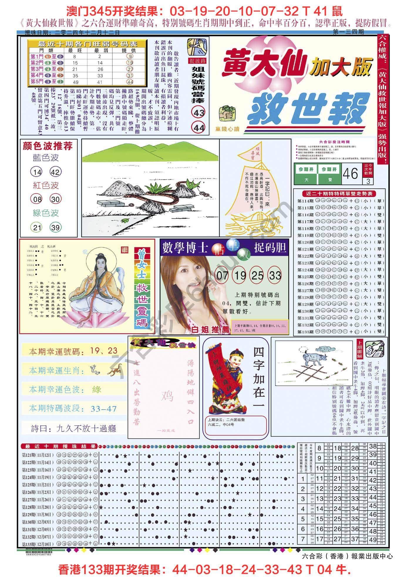 六合彩心水图库3|黄大仙救世报(加大版) 六合彩心水图库3|黄大仙救世报(加大版)