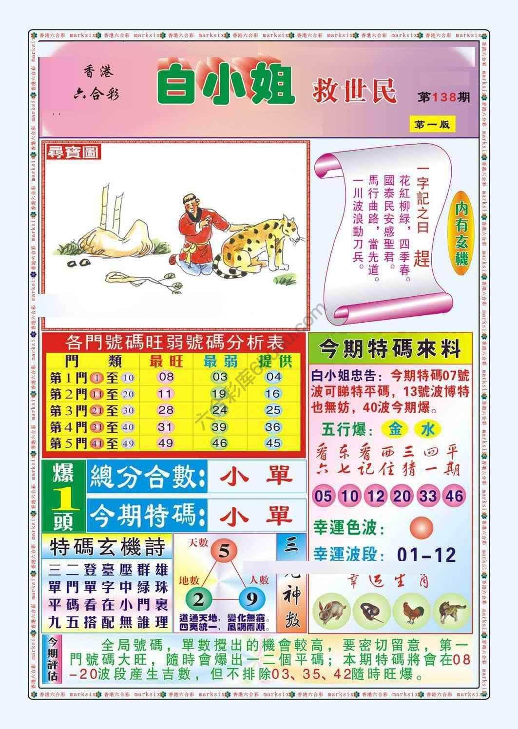 六合彩心水图库14|白小姐救世民 六合彩心水图库14|白小姐救世民