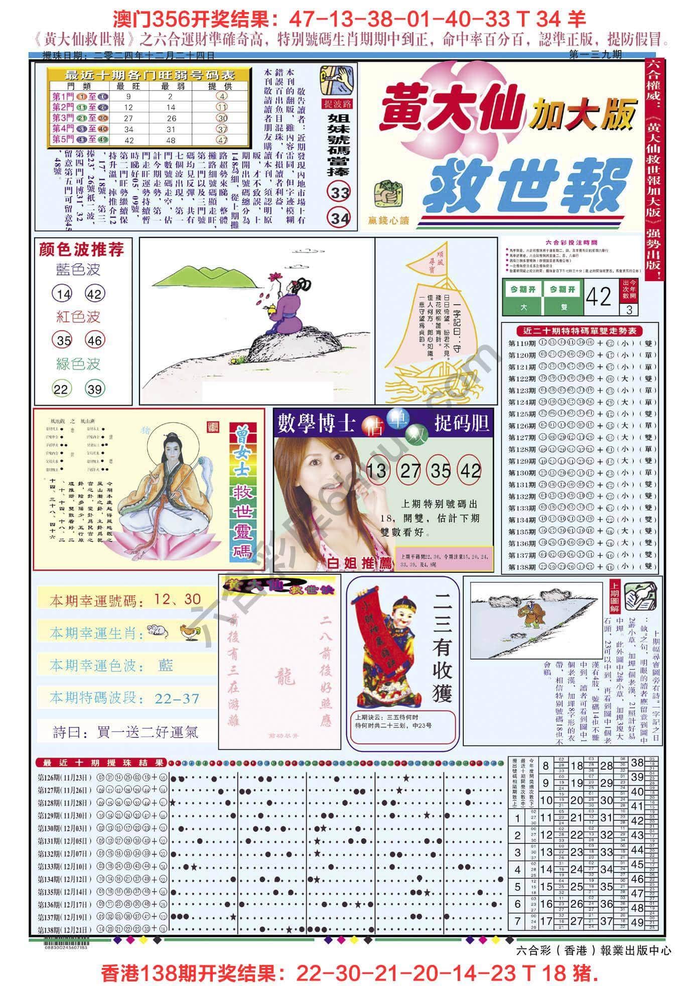 六合彩心水图库5|黄大仙救世报(加大版) 六合彩心水图库5|黄大仙救世报(加大版)