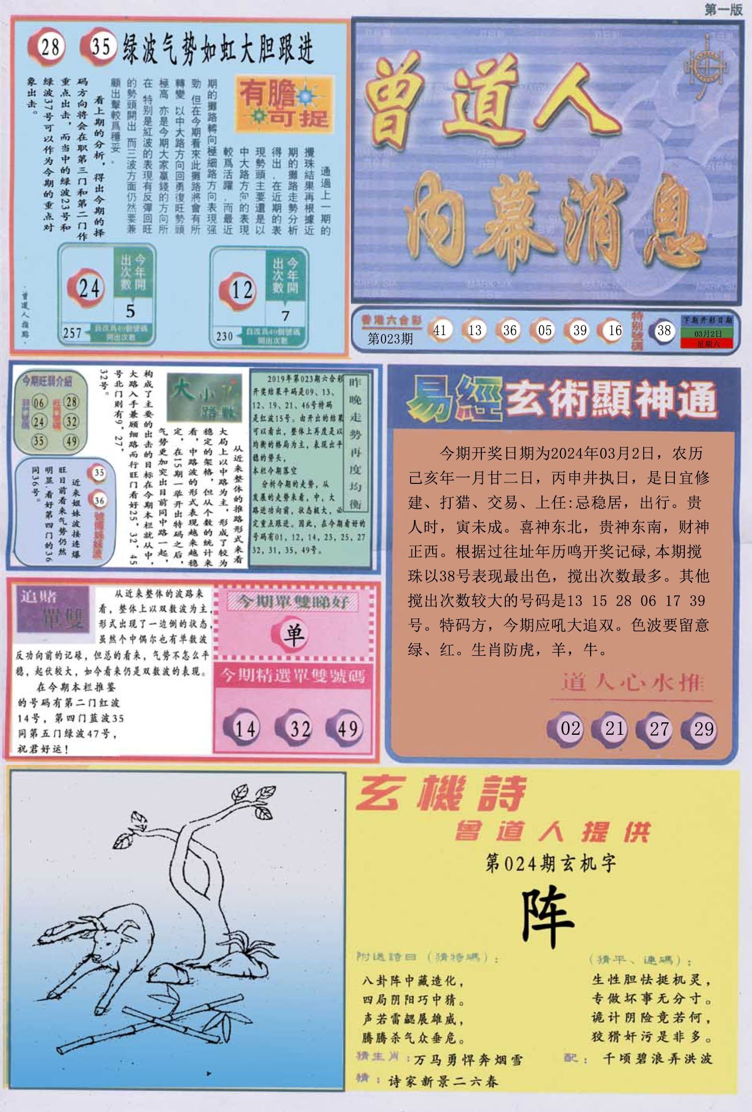 六合彩心水图库19|曾道人内幕消息A 六合彩心水图库19|曾道人内幕消息A