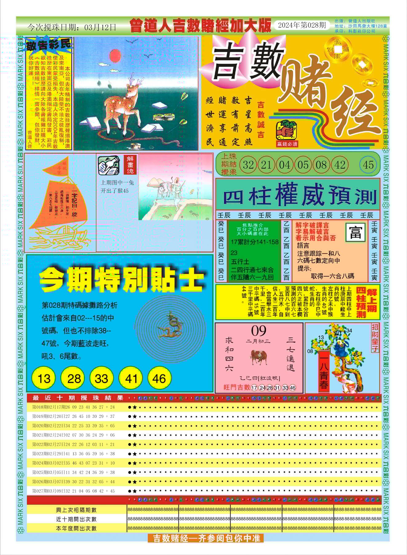 六合彩心水图库10|曾道人吉数赌经A加大版 六合彩心水图库10|曾道人吉数赌经A加大版