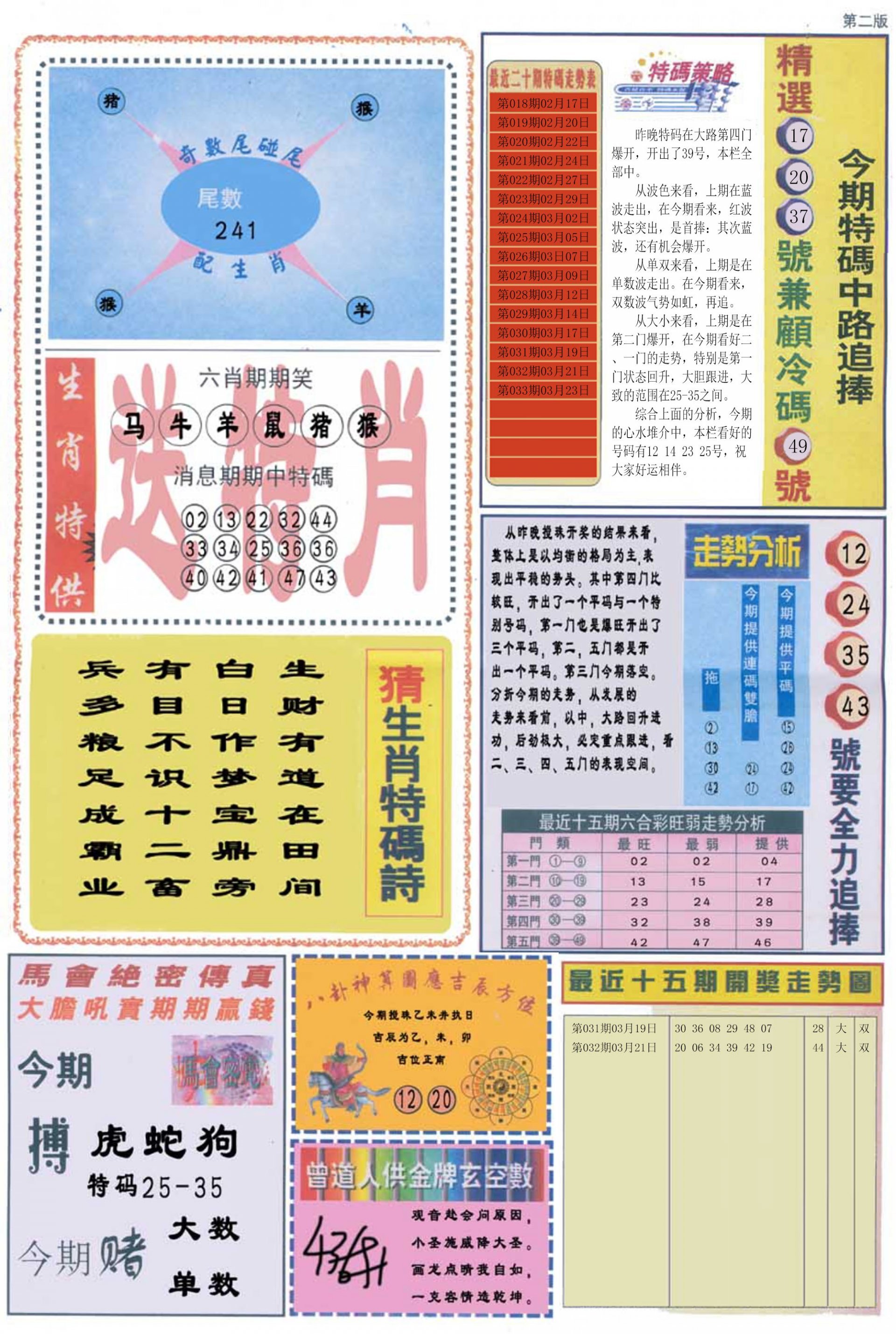 六合彩心水图库20|曾道人内幕消息B 六合彩心水图库20|曾道人内幕消息B