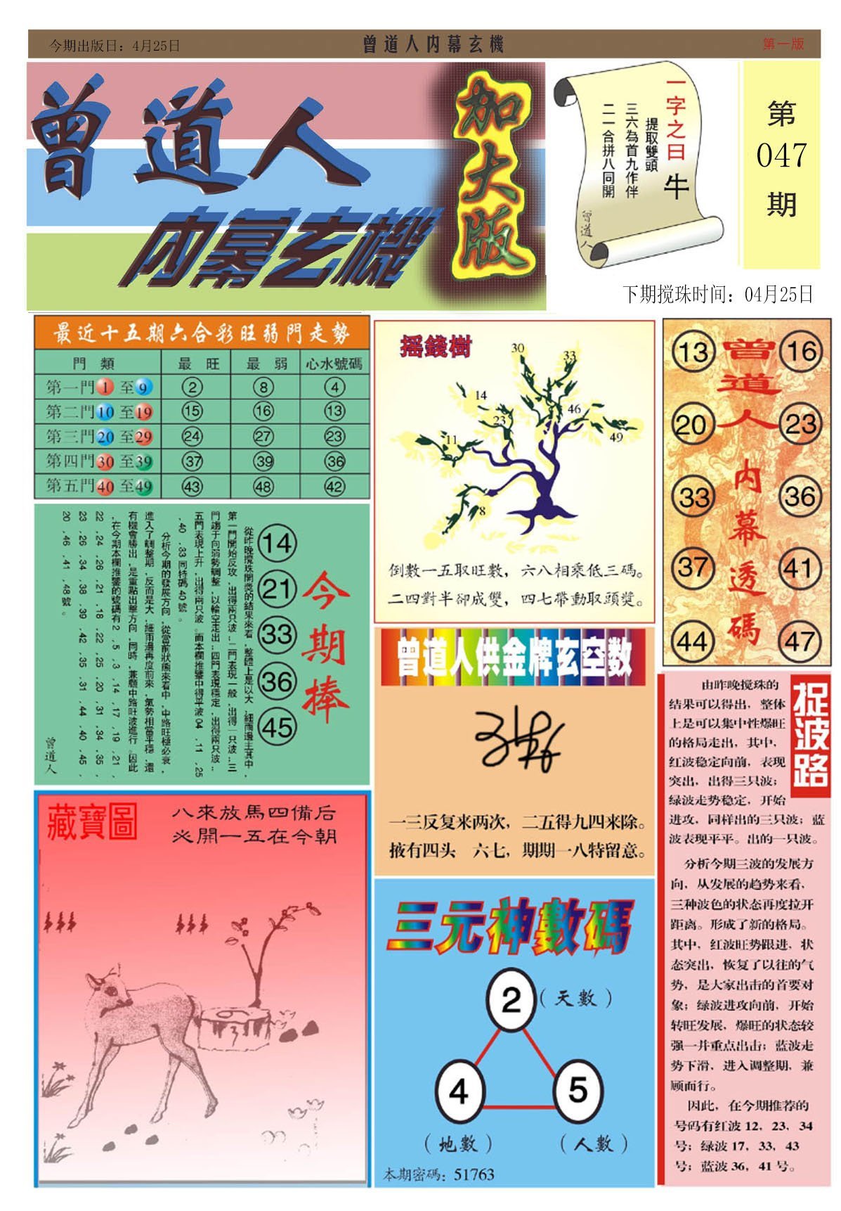 六合彩心水图库14|曾道人内幕A加大版 六合彩心水图库14|曾道人内幕A加大版
