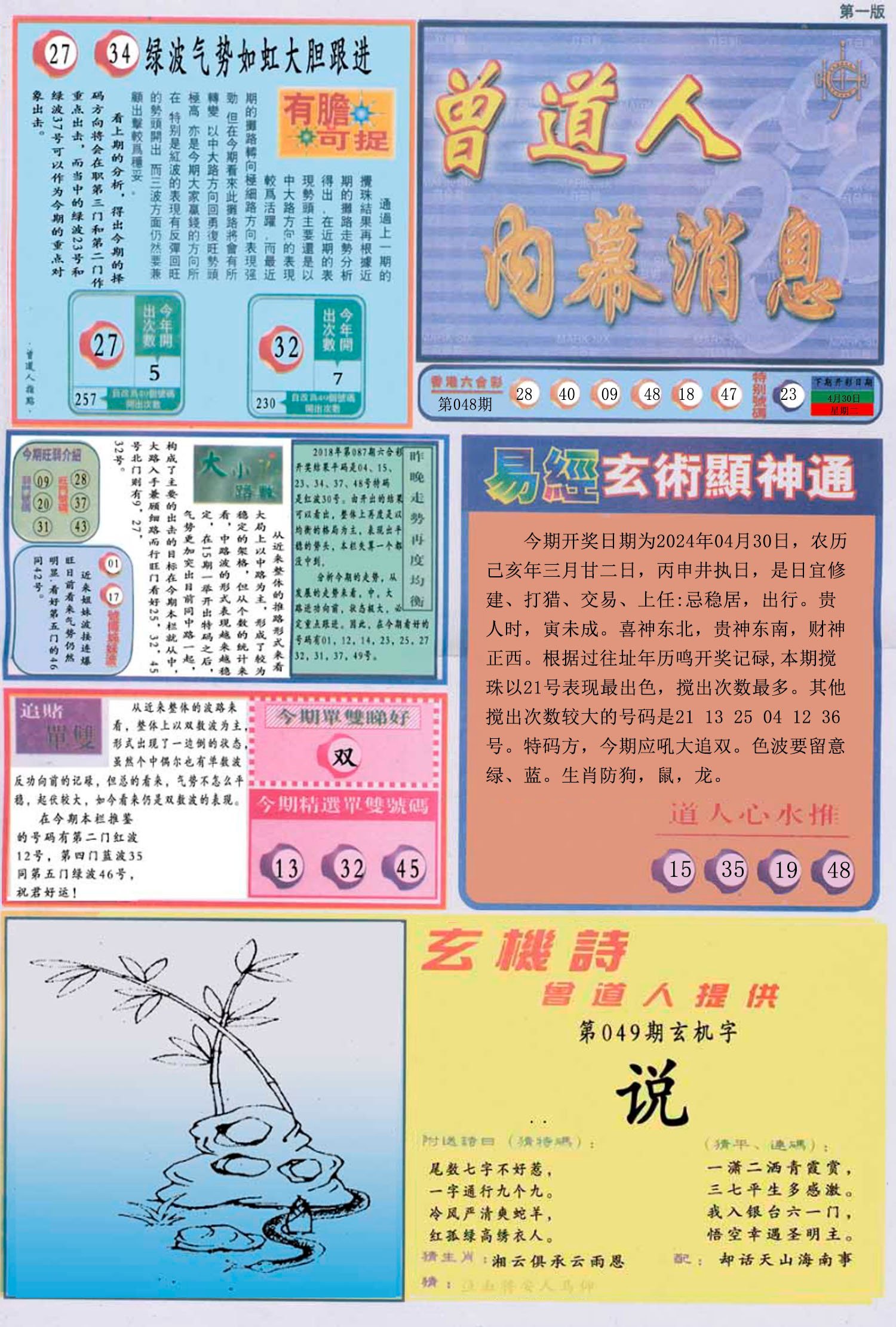 六合彩心水图库19|曾道人内幕消息A 六合彩心水图库19|曾道人内幕消息A