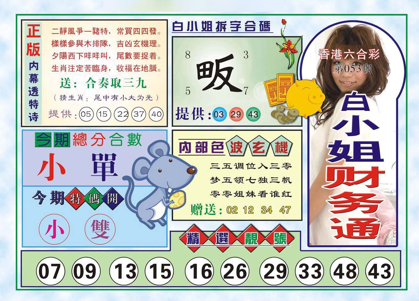 六合彩心水图库7|白小姐财务通(新图) 六合彩心水图库7|白小姐财务通(新图)