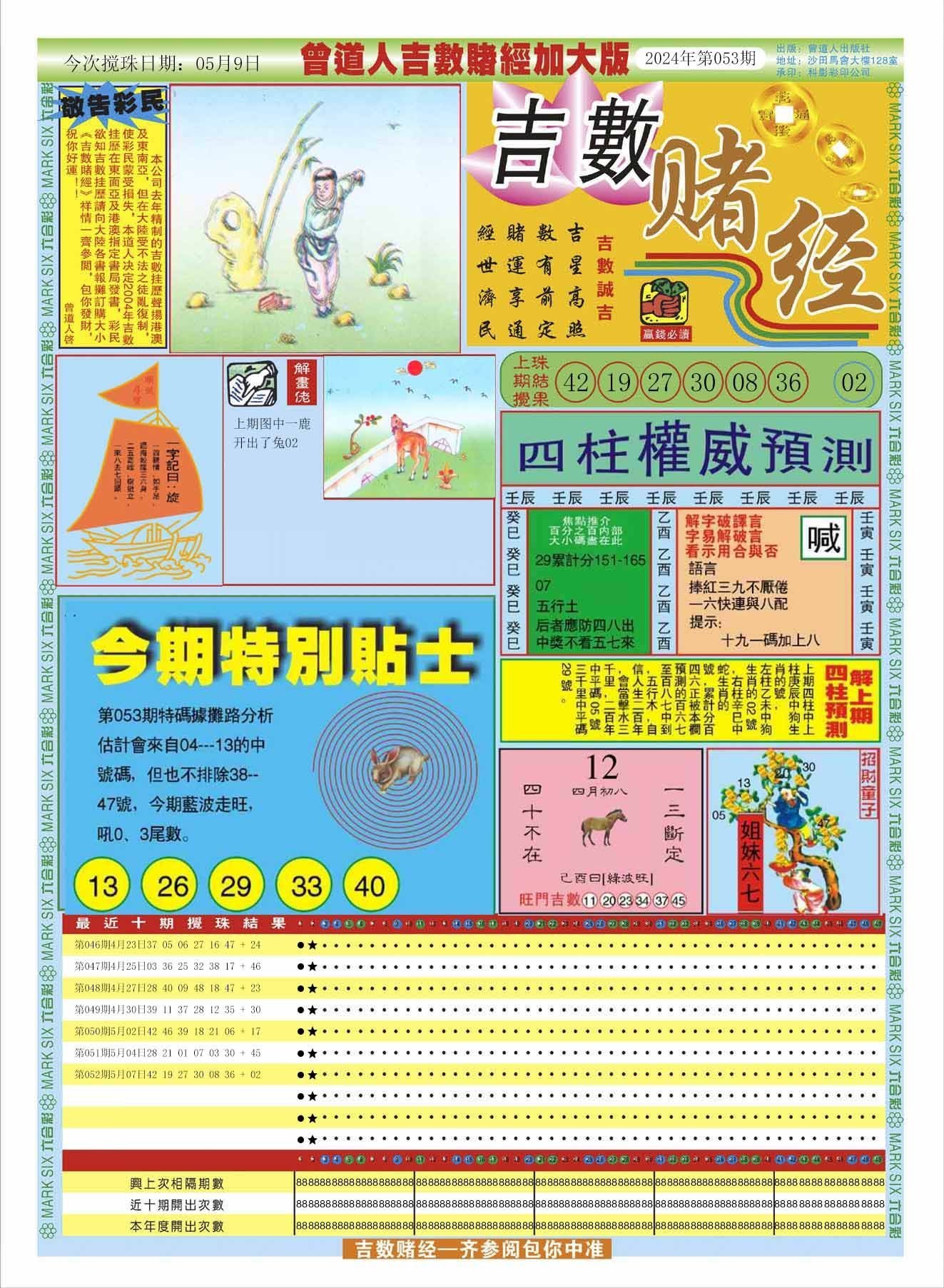 六合彩心水图库10|曾道人吉数赌经A加大版 六合彩心水图库10|曾道人吉数赌经A加大版