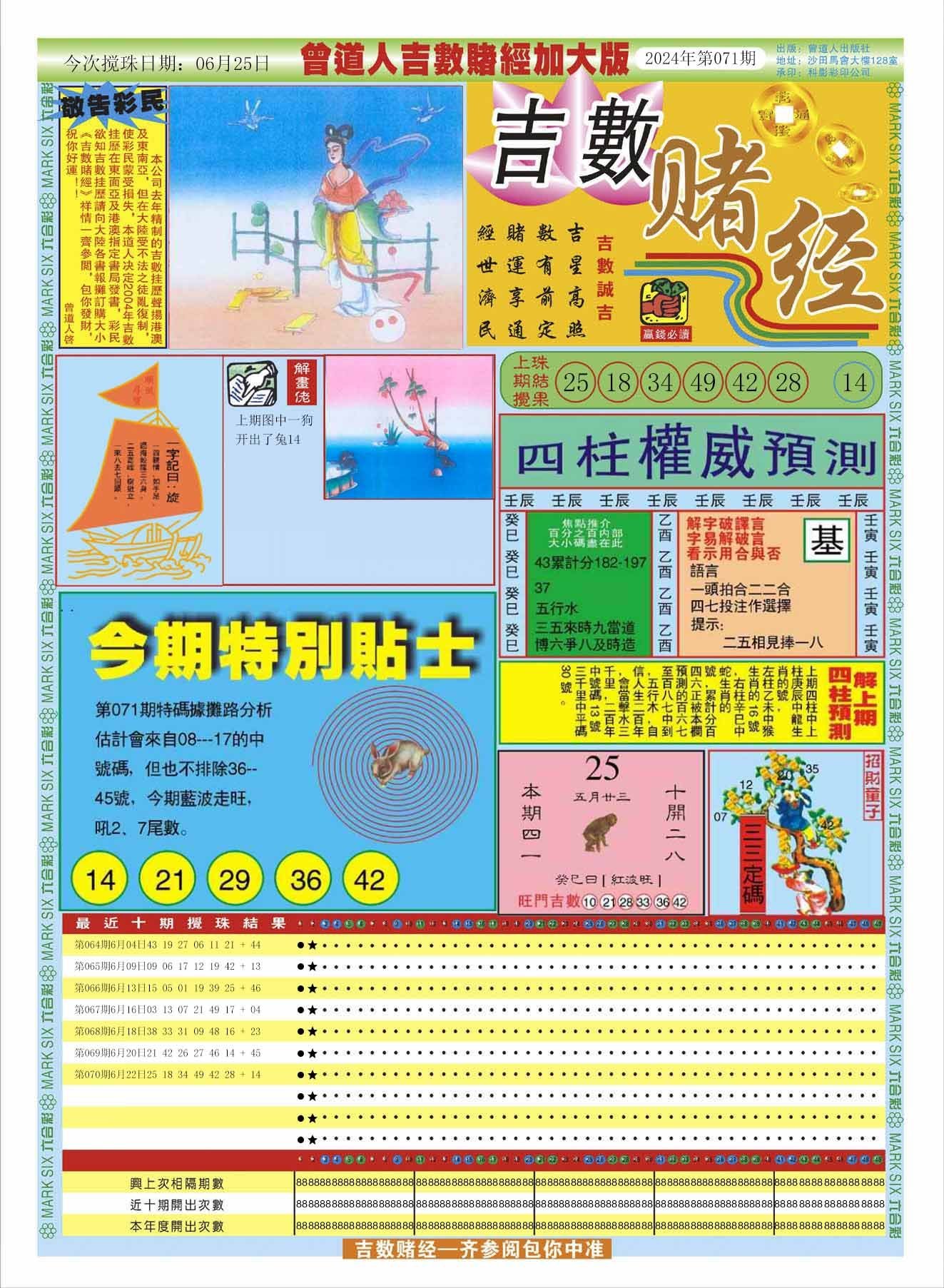 六合彩心水图库10|曾道人吉数赌经A加大版 六合彩心水图库10|曾道人吉数赌经A加大版