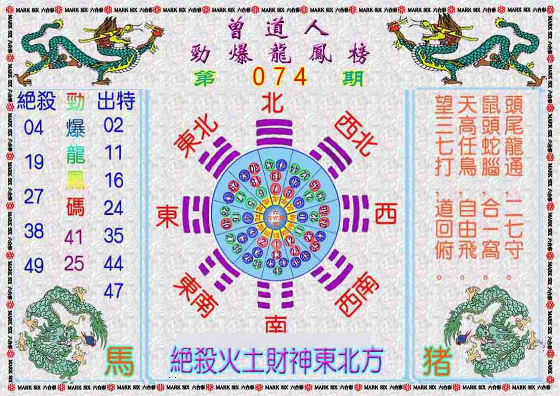六合彩心水图库9|曾道人劲爆龙凤榜 六合彩心水图库9|曾道人劲爆龙凤榜