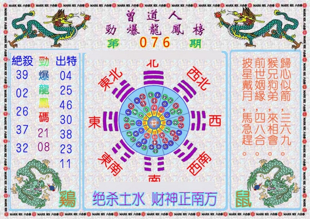 六合彩心水图库9|曾道人劲爆龙凤榜 六合彩心水图库9|曾道人劲爆龙凤榜