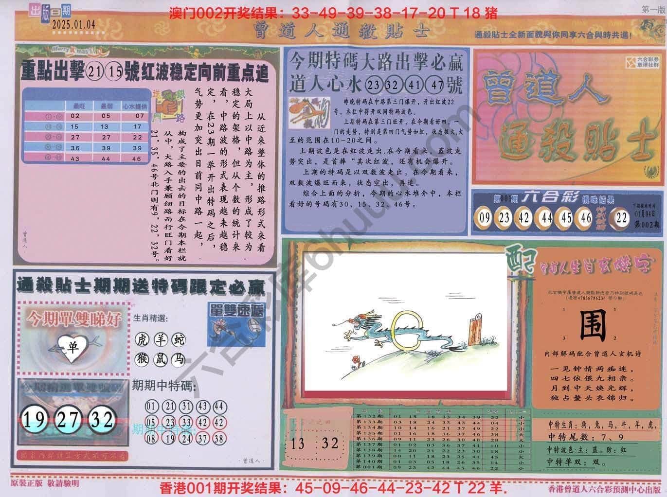 六合彩心水图库2|曾道人通杀贴士 六合彩心水图库2|曾道人通杀贴士