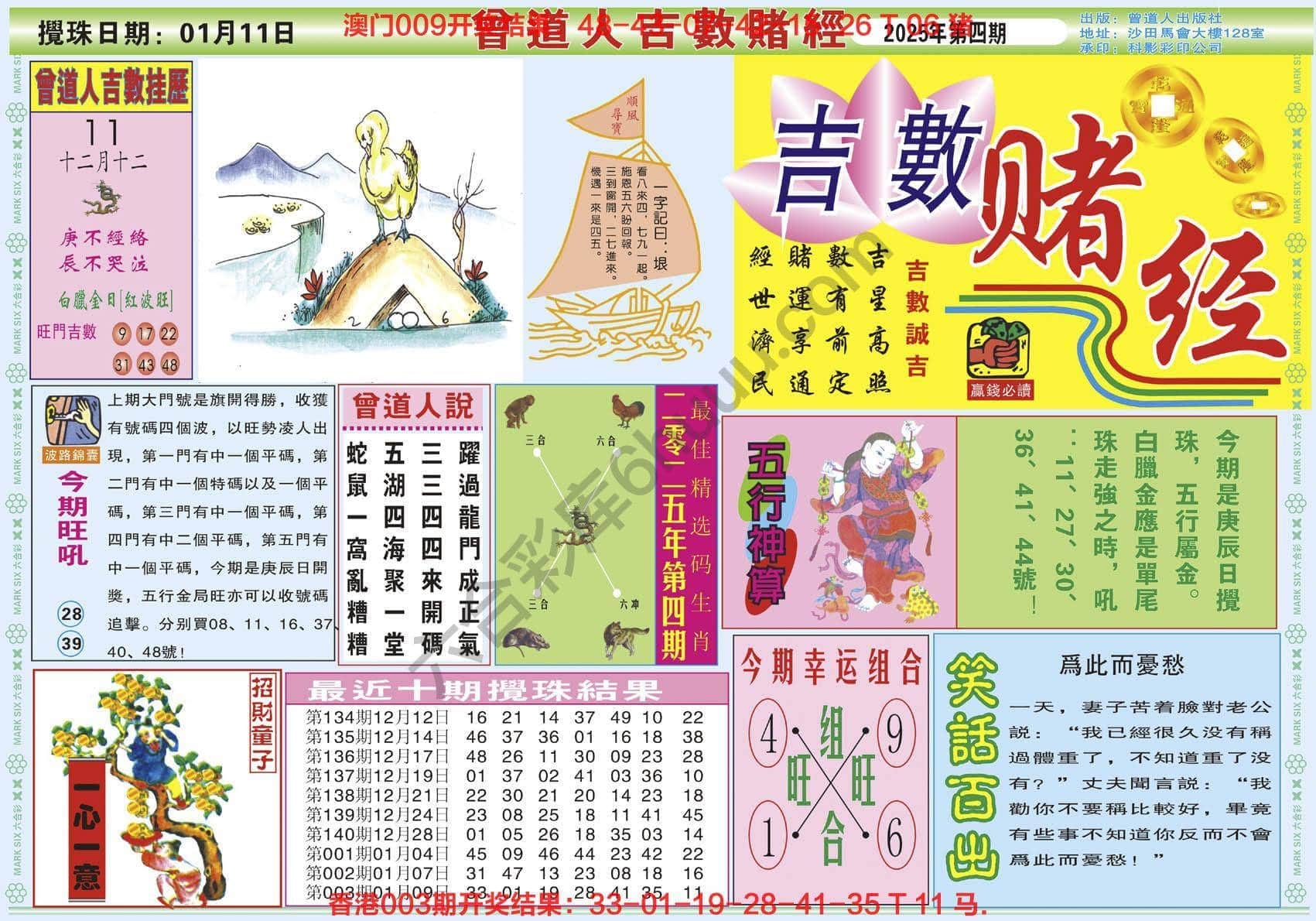 六合彩心水图库9｜曾道人吉数赌经
