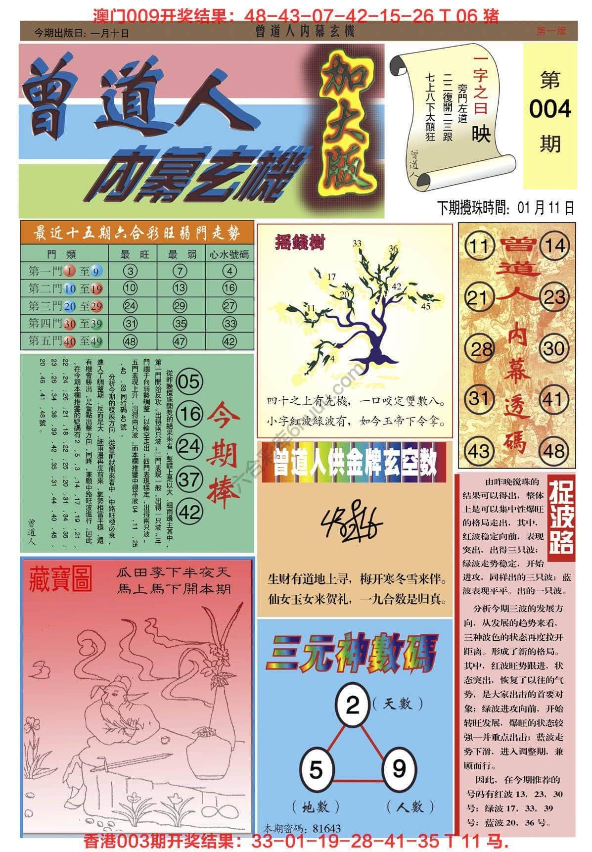六合彩心水图库7｜曾道人内幕玄机（加大版）