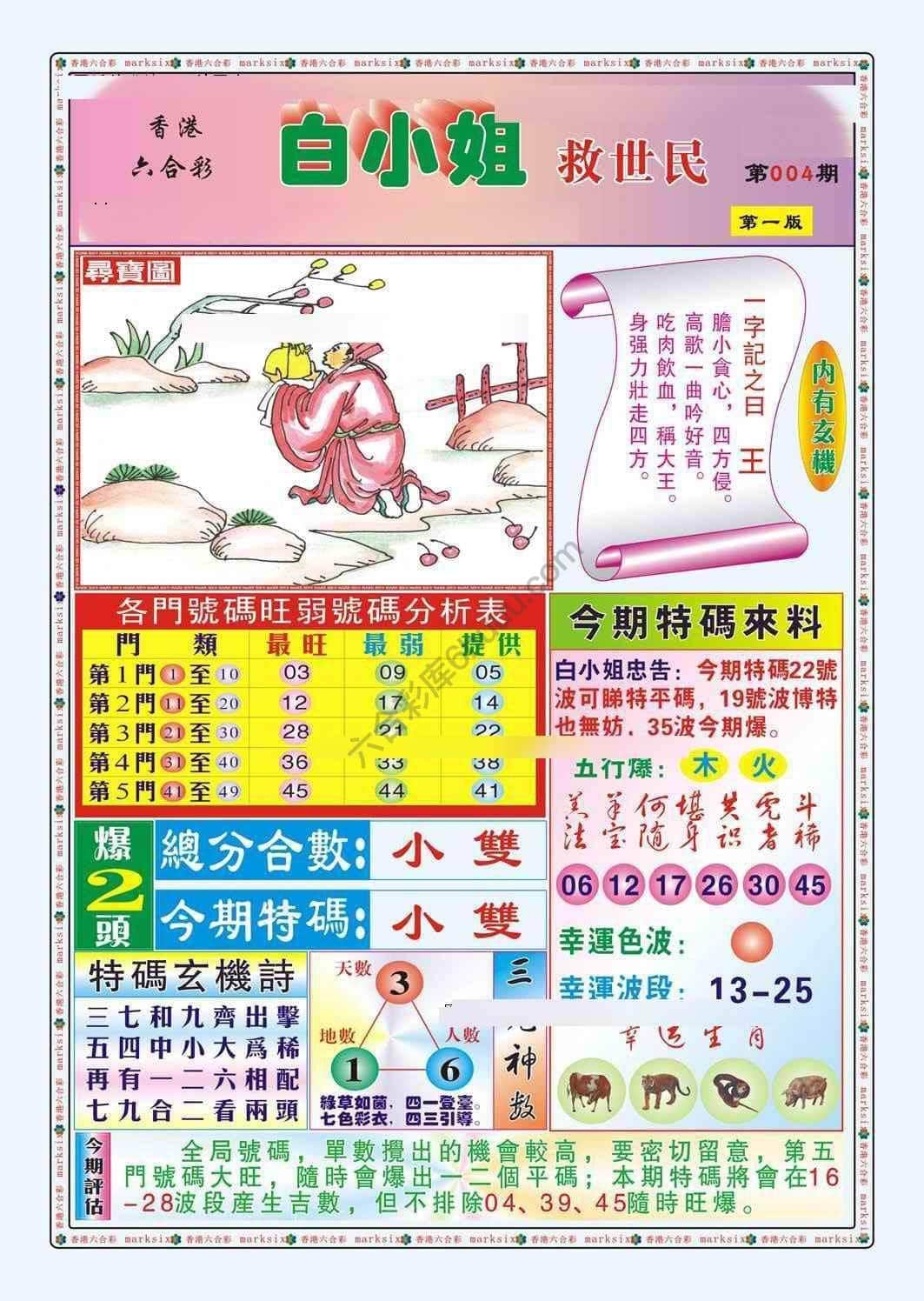 六合彩心水图库14|白小姐救世民 六合彩心水图库14|白小姐救世民