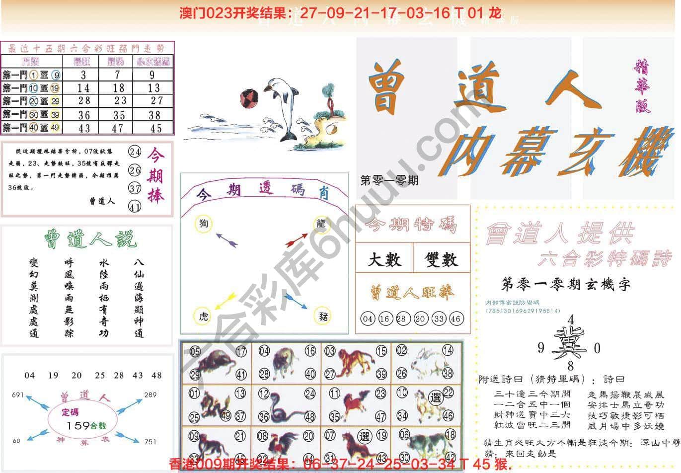 六合彩心水图库10｜曾道人内幕玄机(精华版)