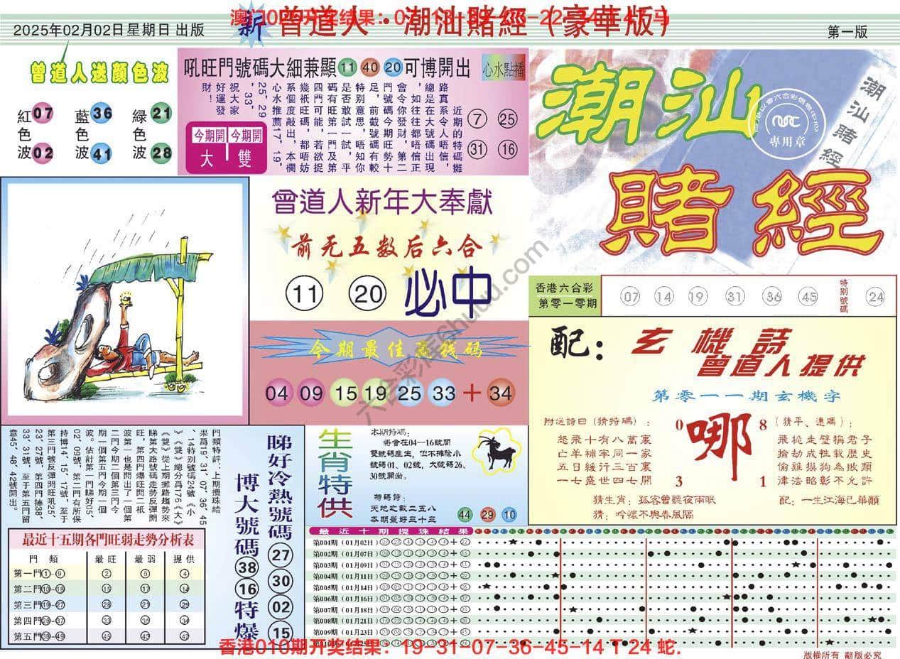 六合彩心水图库7｜曾道人潮汕赌经(豪华版)