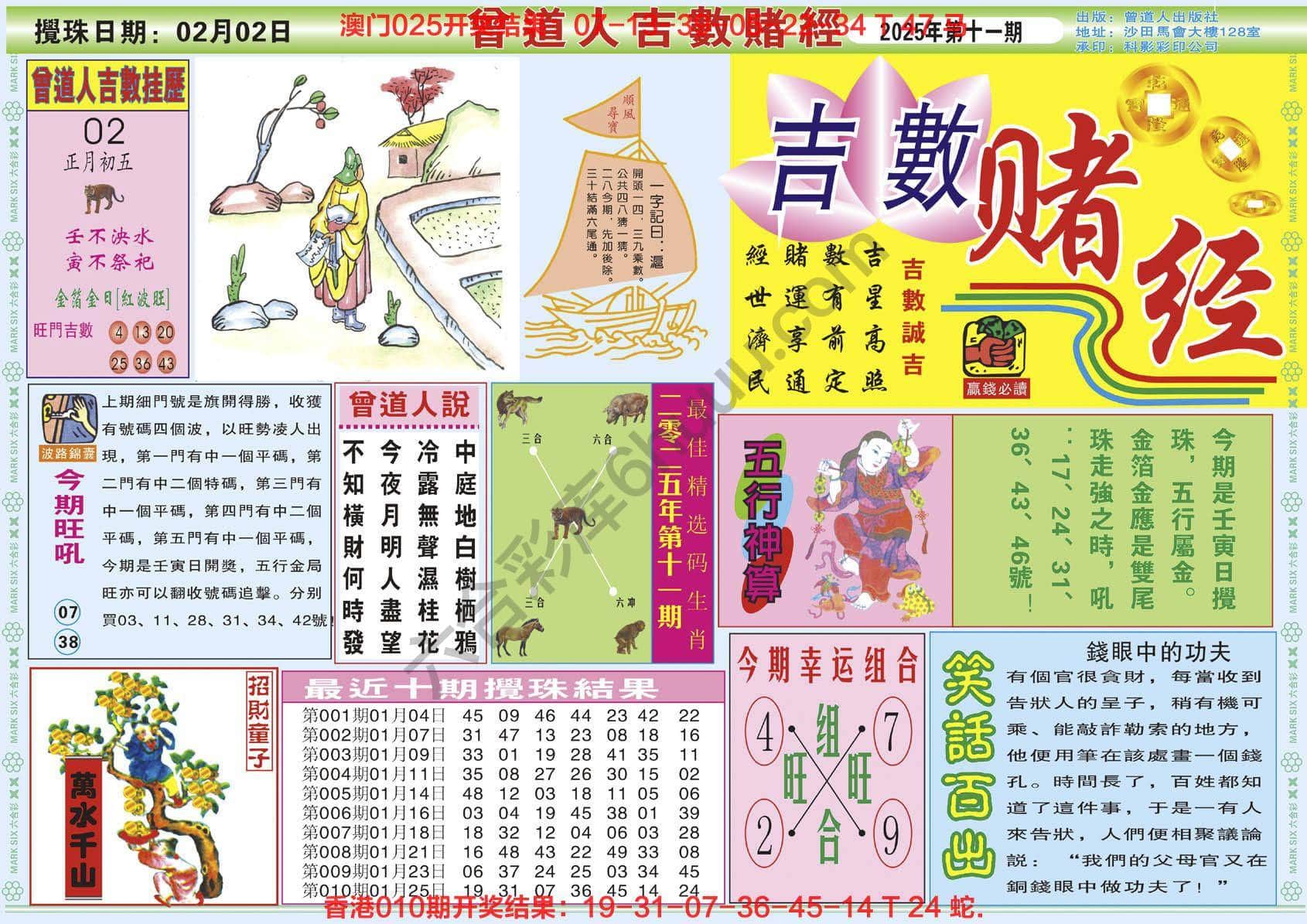 六合彩心水图库4｜曾道人吉数赌经