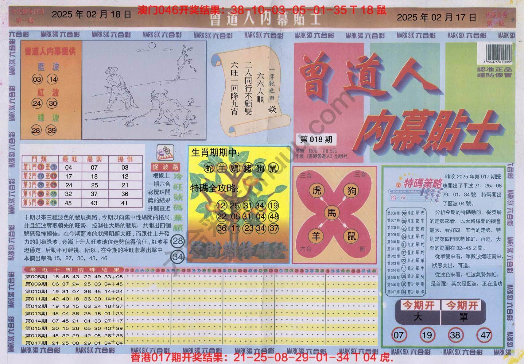 六合彩心水图库4｜曾道人内幕贴士
