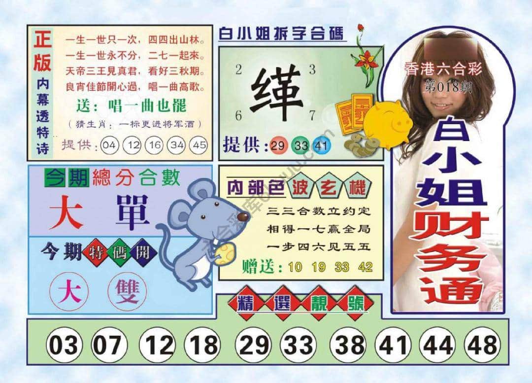 六合彩心水图库13｜白小姐财务通
