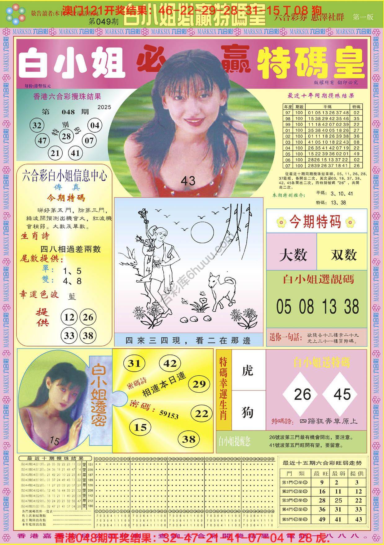 六合彩心水图库4|白小姐必赢特码皇 六合彩心水图库4|白小姐必赢特码皇