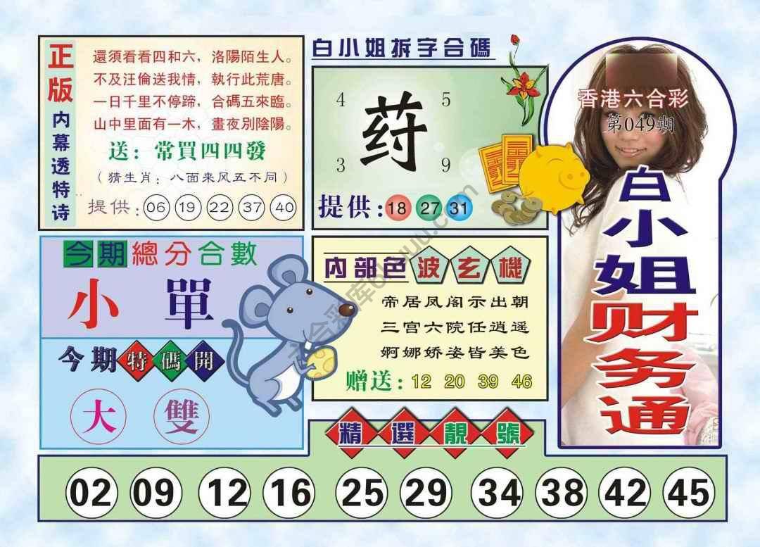 六合彩心水图库15|白小姐财务通 六合彩心水图库15|白小姐财务通