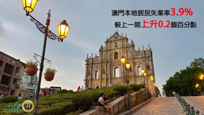 澳门本地居民失业率升至3.9% 1.15万人丢饭碗博彩建筑业占多
澳门本地居民失业率升至3.9% 1.15万人丢饭碗博彩建筑业占多